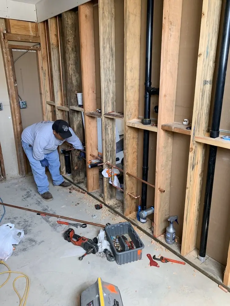 Commercial rough-in plumbing for Gas Line Repair in Kirbys Mills